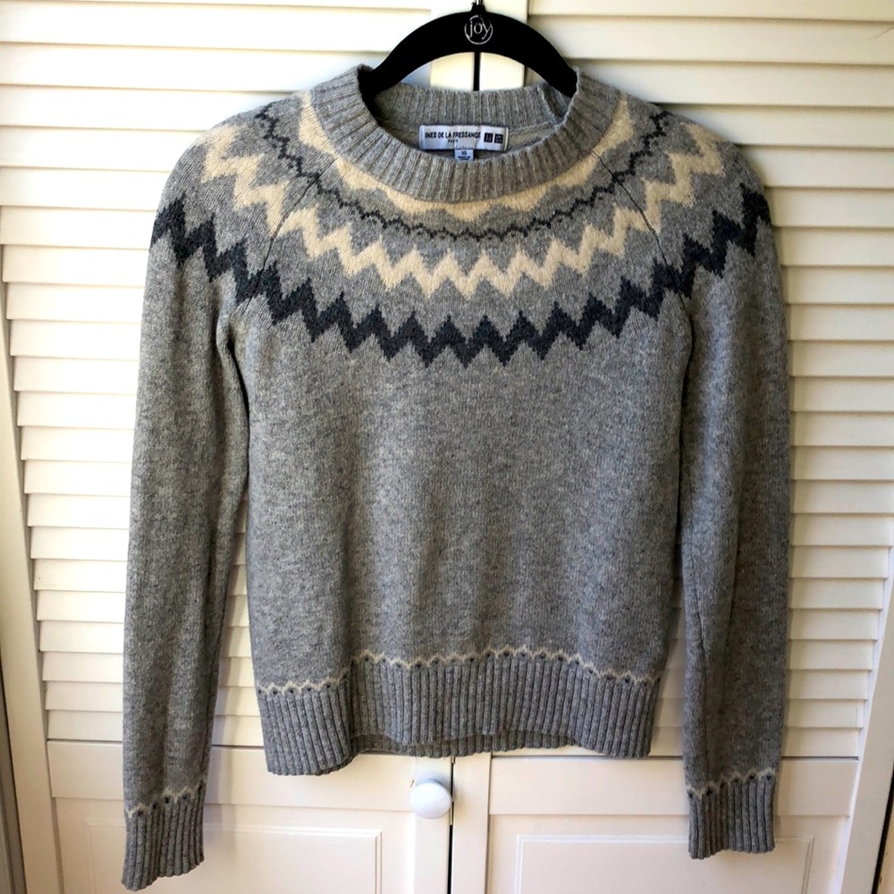 UNIQLO Ines De La Fressange XS 100% Wool Sweater